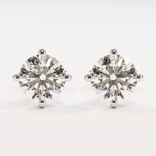 עגילי ראונד קאט